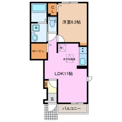 コンフォートの物件間取画像